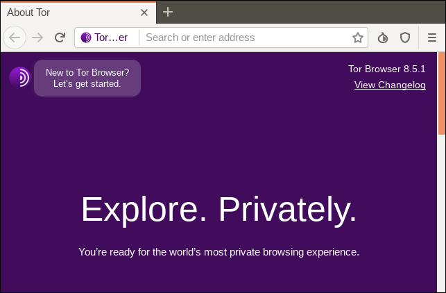 Tor瀏覽器主窗口